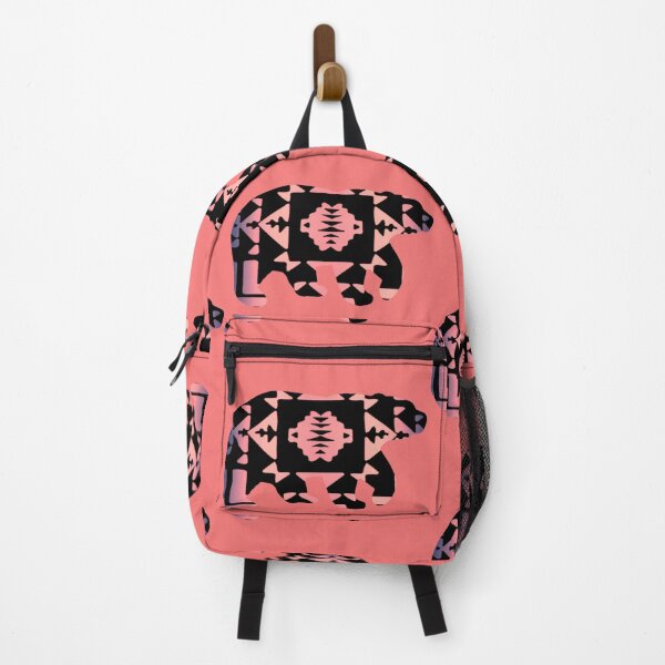 Item preview, Light Pink / Salmon / Grey Gradient Native Print Bear designed and sold by JMWCD.