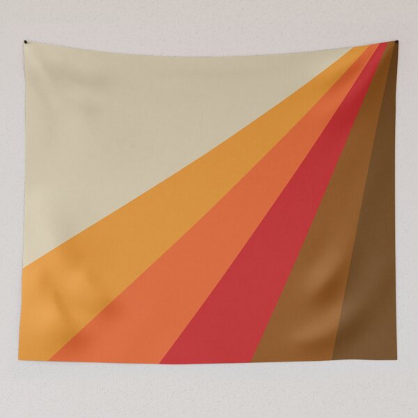 Item preview, Colorful diagonal retro stripes design designed and sold by BattaAnastasia.