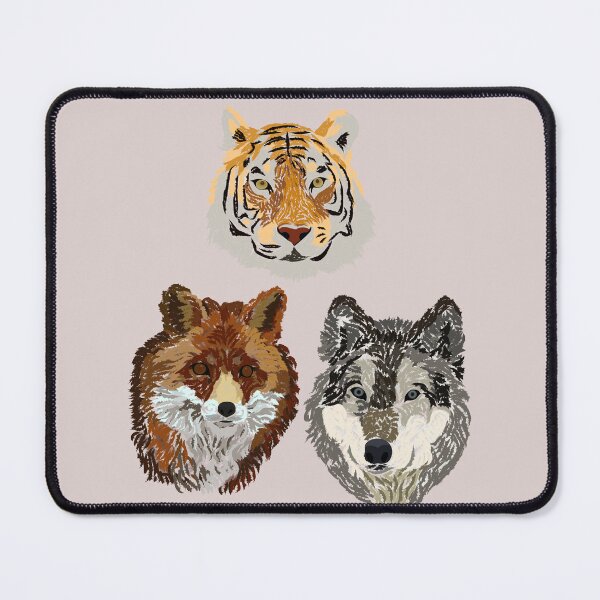 Item preview, lobo, zorro y tigre designed and sold by MCBZ.