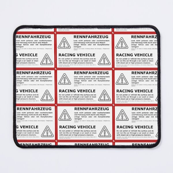 Item preview, Racing Vehicle Warning designed and sold by babygunz47.