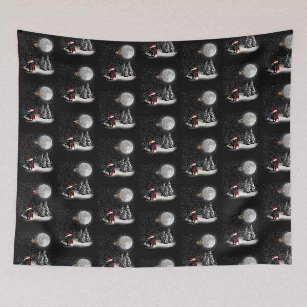 Item preview, Cow Lovers Christmas Heifers Santa Xmas Lights designed and sold by reginaturner.