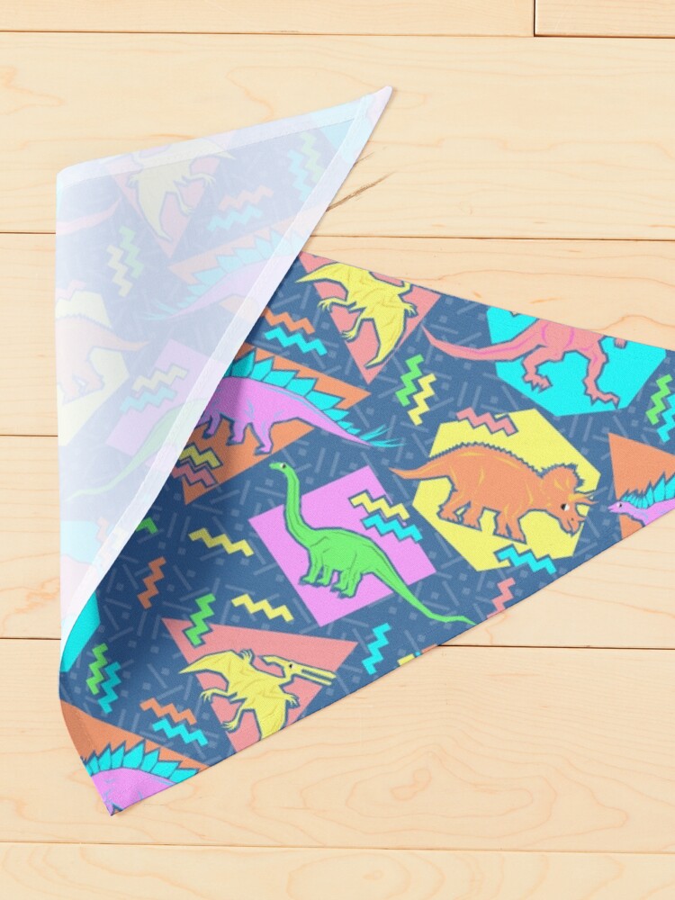 Alternate view of Nineties Dinosaurs Pattern Pet Bandana