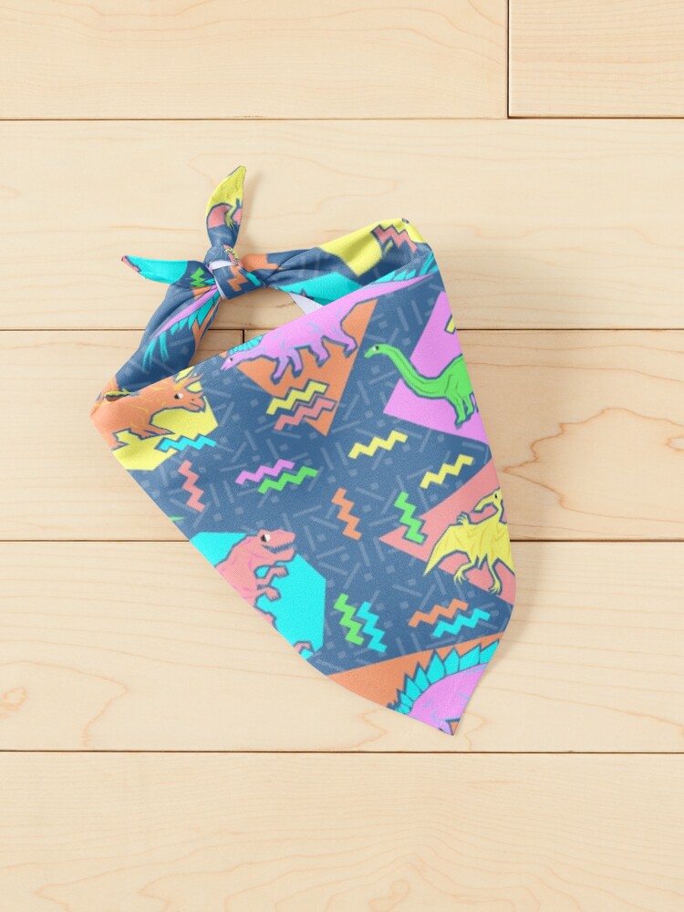 Alternate view of Nineties Dinosaurs Pattern Pet Bandana