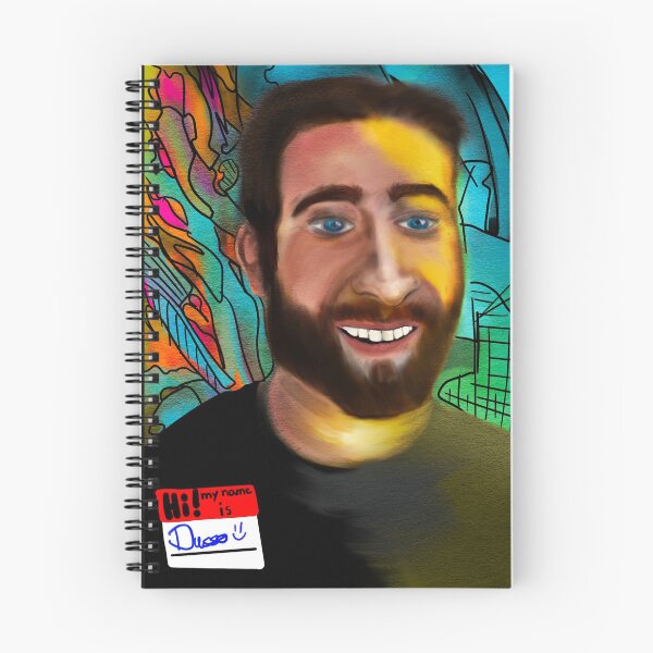 Item preview, Introspective artistic self portrait, colorful rendition  designed and sold by dusso.