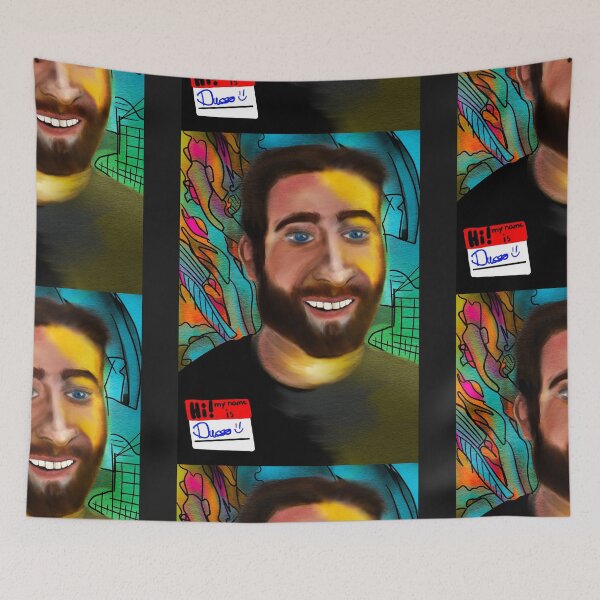 Item preview, Introspective artistic self portrait, colorful rendition  designed and sold by dusso.