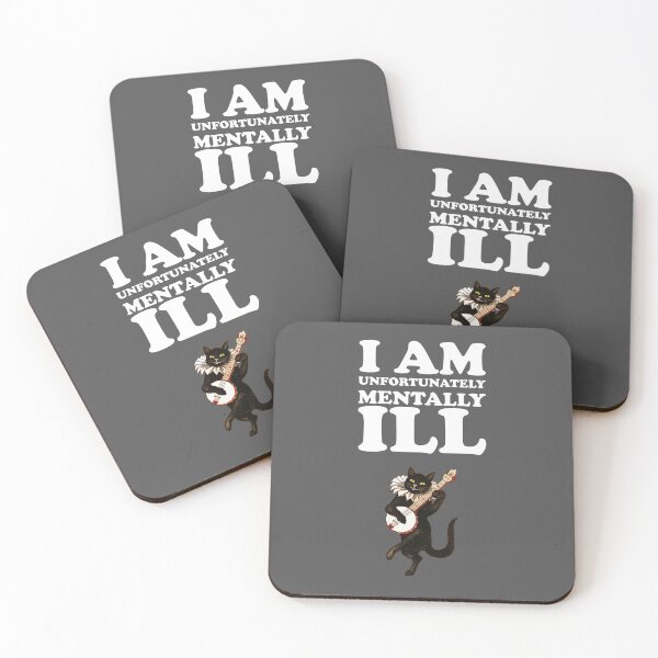 Item preview, I am Unfortunately Mentally Ill | Dancing Cat designed and sold by SomeDesignThing.