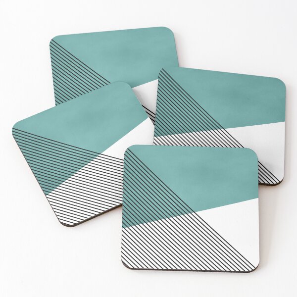 Item preview, Simple geometric art - turquoise designed and sold by BattaAnastasia.