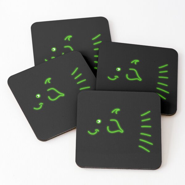 Item preview, Neon smiling fish Cat bed design  designed and sold by TipTopTapo.