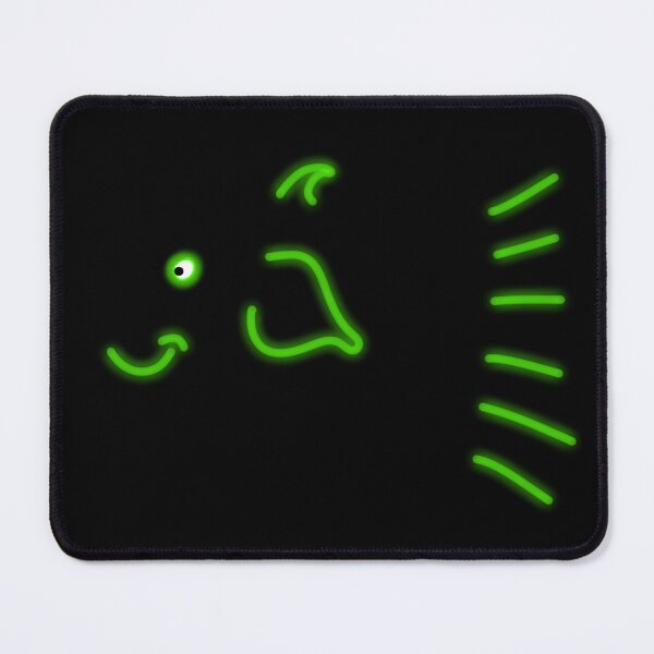 Item preview, Neon smiling fish Cat bed design  designed and sold by TipTopTapo.