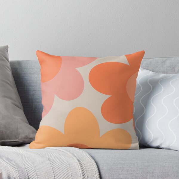 Item preview, Pink and orange retro flowers designed and sold by BattaAnastasia.