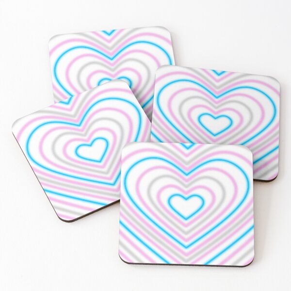 Item preview, Neon transgender hearts designed and sold by gemna117.