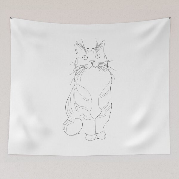 Item preview, Drawn happy cat designed and sold by xP42.