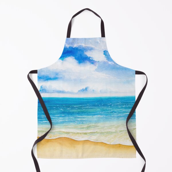 Item preview, Hand-drawn Watercolor Beautiful Ocean Waves designed and sold by hatimelhag.