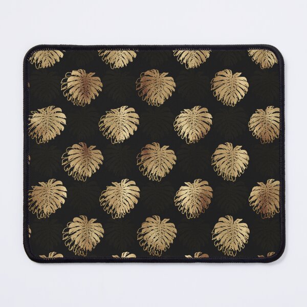 Item preview, Tropical Gold Monstera Leaf Black Design designed and sold by InovArtS.