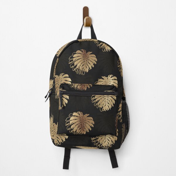 Item preview, Tropical Gold Monstera Leaf Black Design designed and sold by InovArtS.