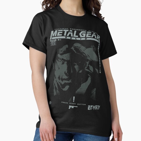 Item preview, MGS1 - Snake BLACKOUT Classic T-Shirt designed and sold by prestigeapparel.