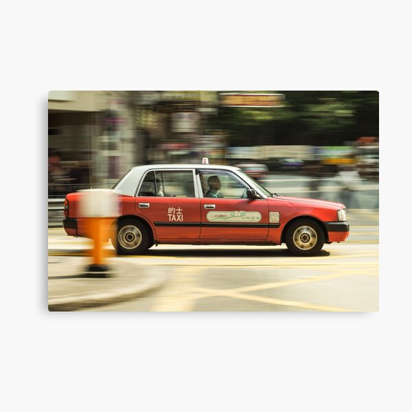 Hong Kong Taxi Canvas Print