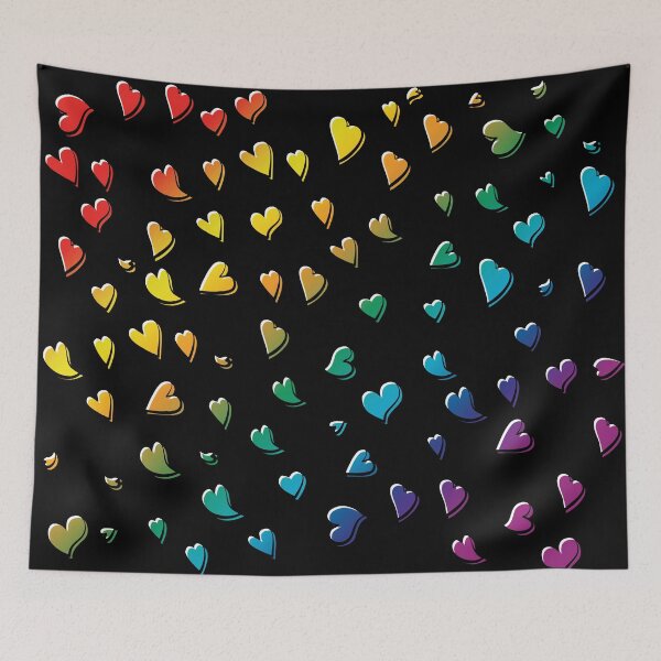 Item preview, Rainbow color hearts for peace, love, friendships and lovely times designed and sold by HectorCantres.