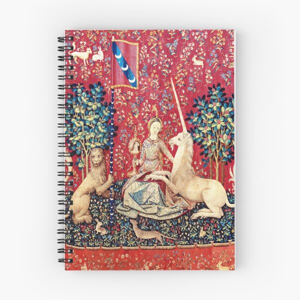 Item preview, The Lady and the Unicorn - Sight: La Dame à la licorne - La Vue - Medieval Unicorn Tapestry  designed and sold by MagicStrawberry.
