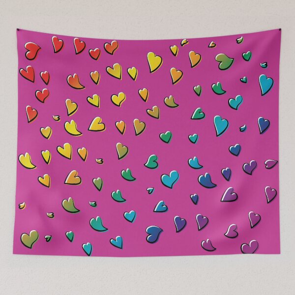 Item preview, Rainbow color hearts for peace, love, friendship and lovely times designed and sold by HectorCantres.