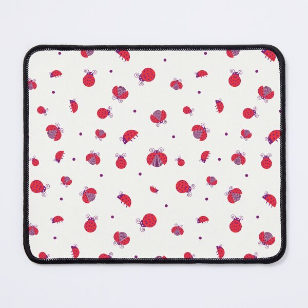 Item preview, Red ladybugs and purple dots designed and sold by marufemia.