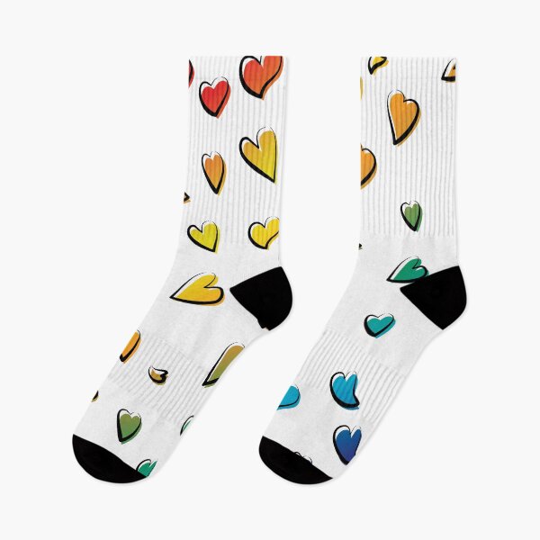 Item preview, Random pattern of rainbow color hearts for peace, love, friendships and lovely times designed and sold by HectorCantres.
