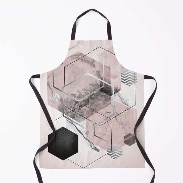 Item preview, Geometric Hexagons in Blush Pink and Grey designed and sold by UrbanEpiphany.