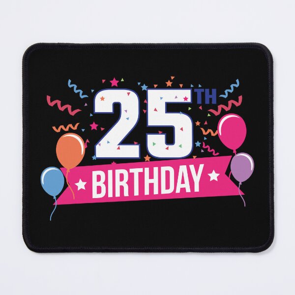 Item preview, 25th Birthday Party Balloons Banner Gift Idea designed and sold by haselshirt.
