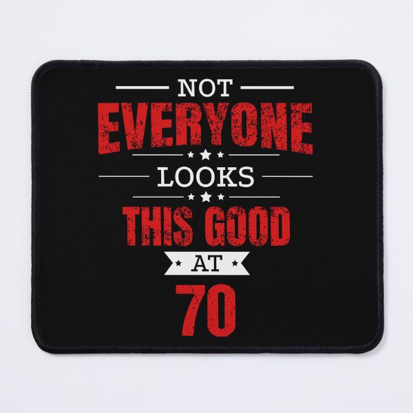 Item preview, 70th Birthday Gift Retro Seventy 70 Years Looks This Good Red designed and sold by haselshirt.