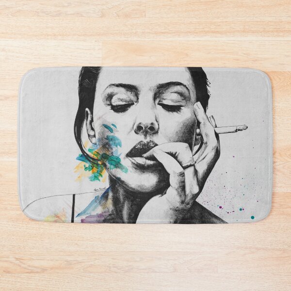 Item preview, Monica Bellucci sexy portrait | smoking woman drawing designed and sold by Marco Paludet.