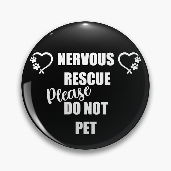Item preview, Nervous Rescue Dog Do Not Pet Bandana| No Petting Dog Bandana|Do Not Pet Warning Bandana designed and sold by PositiveEdge.