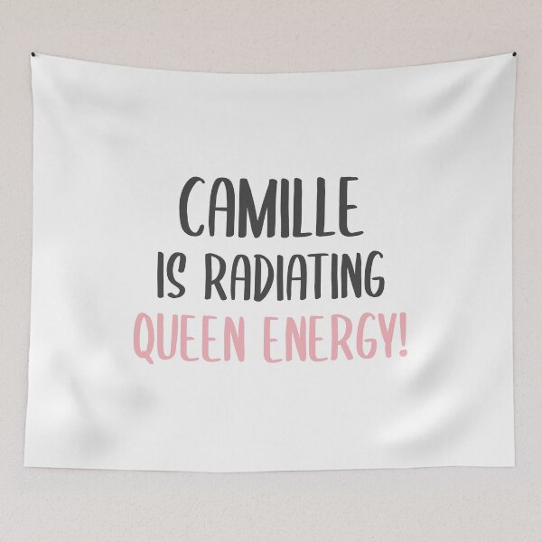 Item preview, Camille Is Radiating Queen Energy (Gray and Pink) designed and sold by FilipeFerreira.