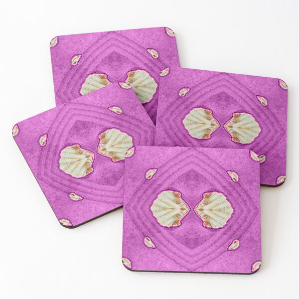 Item preview, ABSTRACT AND ELEGANT PINK MARBLED SHELLS designed and sold by Ralek.