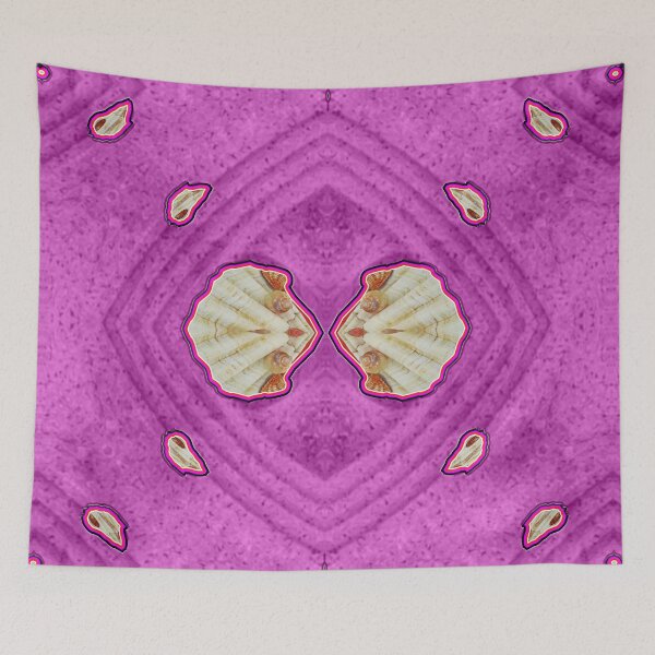Item preview, ABSTRACT AND ELEGANT PINK MARBLED SHELLS designed and sold by Ralek.