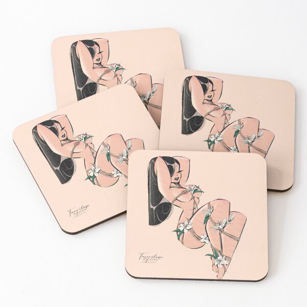 Lilies Coasters (Set of 4)