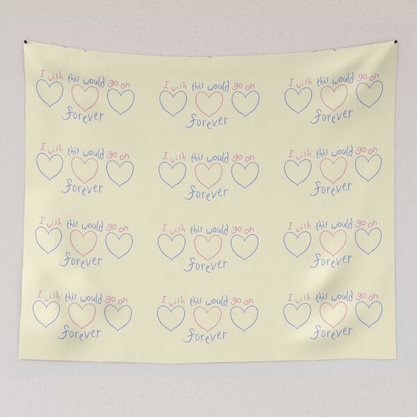 Item preview, I Wish This Would Go On Forever | Thasmin (pastel hearts and yellow bg) designed and sold by RadiantDuat.