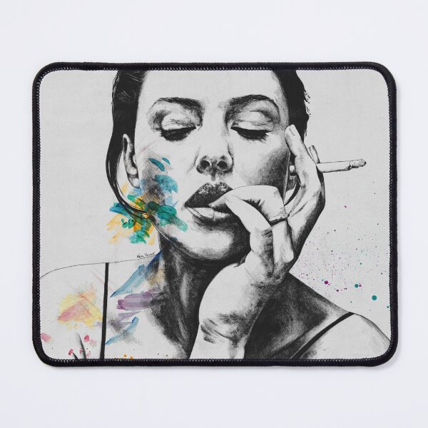 Item preview, Monica Bellucci sexy portrait | smoking woman drawing designed and sold by Marco Paludet.