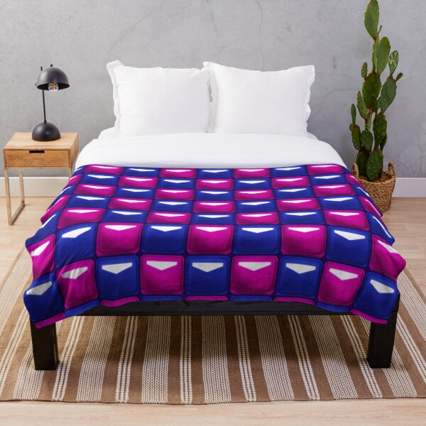 Item preview, Beat Saber Block Pattern 2022 - Violet Purple & Cobalt Blue designed and sold by JessySketches.