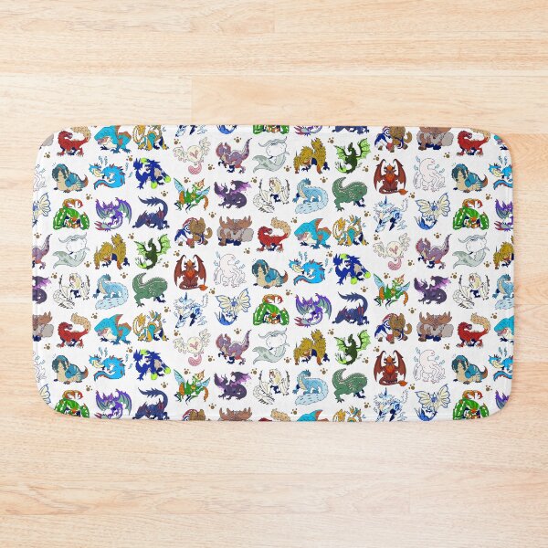 Item preview, Goofy Monster Pattern designed and sold by KatHumanArt.