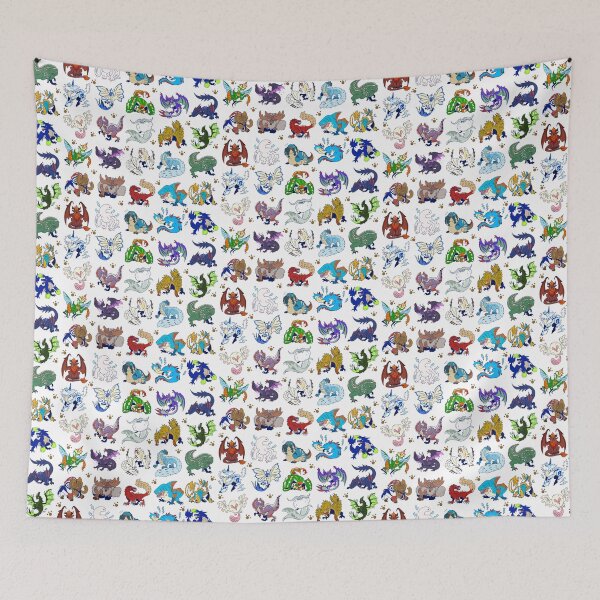 Item preview, Goofy Monster Pattern designed and sold by KatHumanArt.