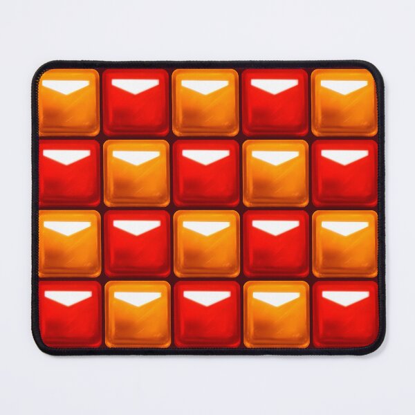 Item preview, Beat Saber Block Pattern 2022 - Crimson Red & Burnt Orange designed and sold by JessySketches.