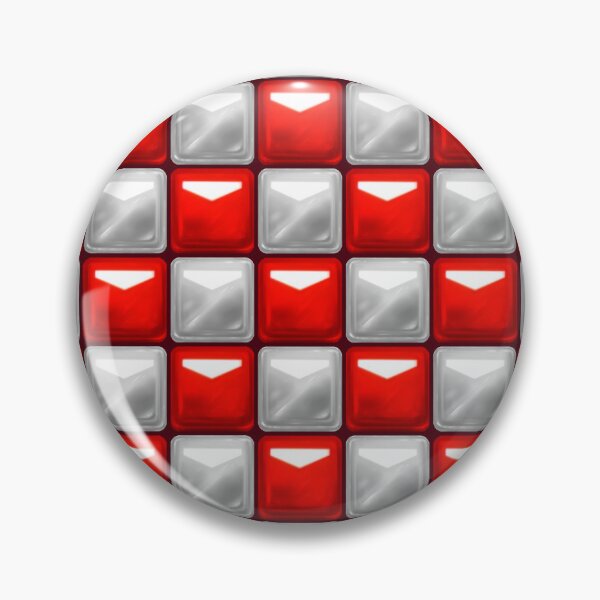 Item preview, Beat Saber Block Pattern 2022 - Silver & Crimson Red designed and sold by JessySketches.