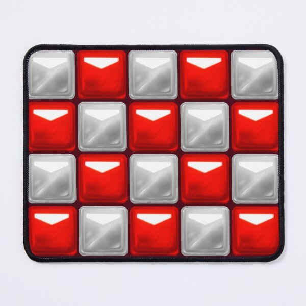 Item preview, Beat Saber Block Pattern 2022 - Silver & Crimson Red designed and sold by JessySketches.