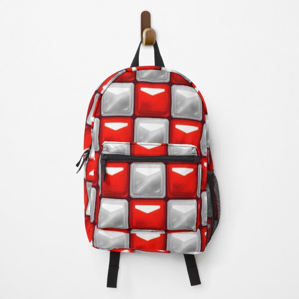 Item preview, Beat Saber Block Pattern 2022 - Silver & Crimson Red designed and sold by JessySketches.