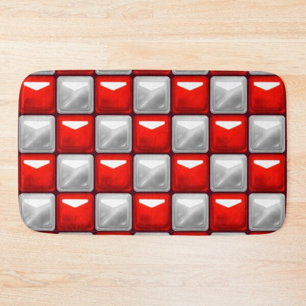 Item preview, Beat Saber Block Pattern 2022 - Silver & Crimson Red designed and sold by JessySketches.
