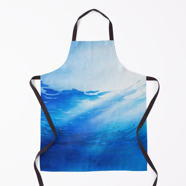 Item preview, Hand-drawn Watercolor Water Waves designed and sold by hatimelhag.