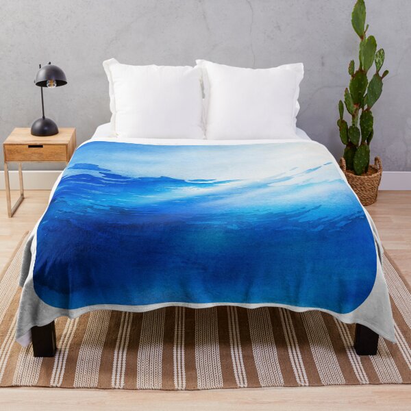 Item preview, Hand-drawn Watercolor Water Waves designed and sold by hatimelhag.