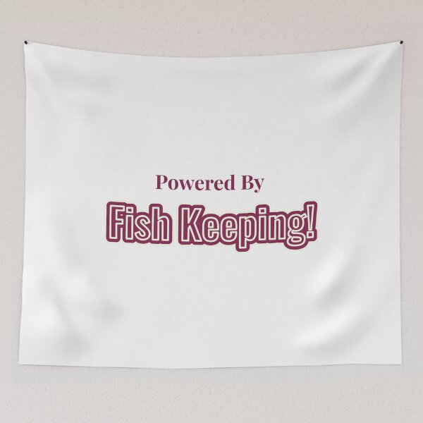 Item preview, Powered By Fish Keeping designed and sold by cooldesignsalot.