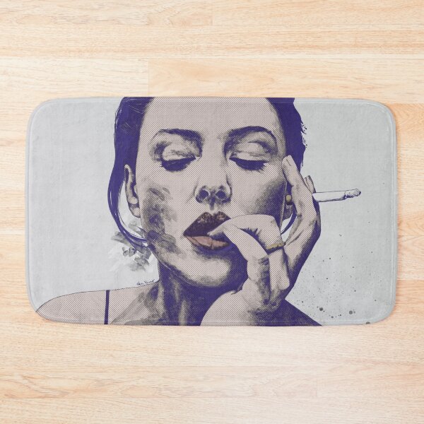 Item preview, Monica Bellucci sexy portrait | smoking woman drawing | pop art designed and sold by Marco Paludet.