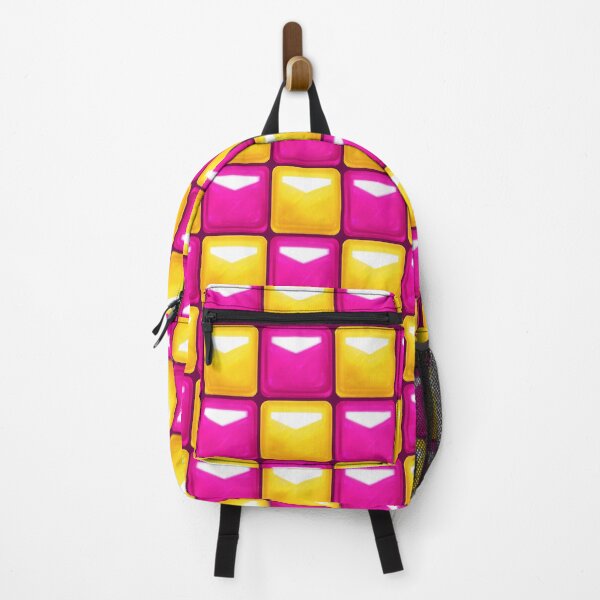 Item preview, Beat Saber Block Pattern 2022 - Fuchsia Pink & Golden Yellow designed and sold by JessySketches.